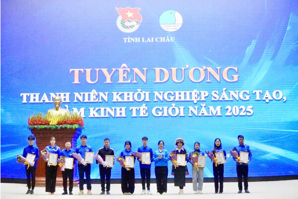 Lai Châu: Tuyên dương Thanh niên khởi nghiệp sáng tạo, làm kinh tế giỏi năm 2025